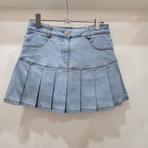 더데이걸 0데님 플리츠 스커트