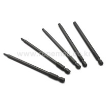 육각비트 5종 세트 2.5 / 3 / 4 / 5 / 6 육각형 드릴 비트 1/4인치 75mm 110mm 택1, 1/4인치 x 75mm - 5p SET