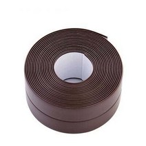 씰링 스트립 욕실 샤워 싱크 목욕 코킹 테이프 흰색 PVC 자체 접착 방수 벽 스티커 주방용, Coffee_2.2cm_1M