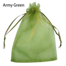 20/50/100PCS 포도 과일 보호 가방 정원 Drawstring 그물 메쉬 안티 조류 식물 나무 Organza, 01 육군 녹색, 20x30cm(100pcs)