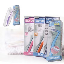 스카이덴트 001 1개입 휴대용 치간칫솔 6가지사이즈 치간치솔 SKYDENT, SSSS, 1개, 1개