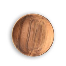 de Bois Dish Wood 5 Inch l Organic Teak Dish l Teak Dish l Non Toxic Wooden Kitchen Utensils l Gift, 1
