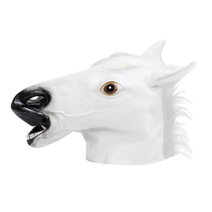 말머리 백마 가면 고무 엽기 얼굴 복면 마스크 탈