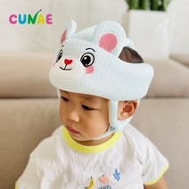 [머리쿵메쉬] [쿠네] NEW 아기 머리 보호대 헬멧 유아 안전모, 핑크
