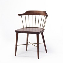 한성 SLM 보스턴 목제의자 스텐골드 월넛, 단품