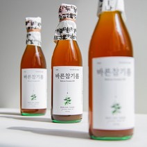 [당일발송] 저온압착 통참깨 100% 고소한 참기름, 350ml, 3개