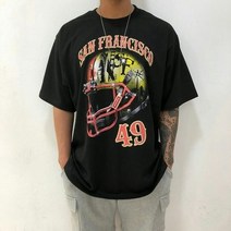 남자 오버핏 디지털 나염 박스 여름 반팔티 2컬러