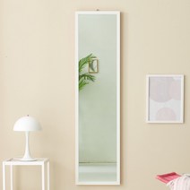 이프자인 파스텔 벽걸이 전신거울 400, 화이트