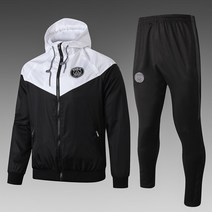 파리생제르망 어센틱 윈드러너 바람막이 점퍼 화이트+블랙 (후드)