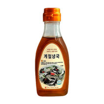 계절냉국 오이냉국소스 도토리묵사발 묵밥 국수 육수 물회 다용도소스, 4개, 300g