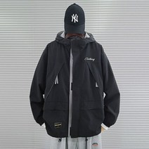 아우터 남 바이커 바람막이 오버핏 카고자켓