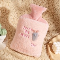 캐럿 대용량 2L 핫 보온 물주머니+커버세트, 미스트핑키 1개