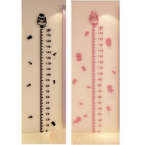 병원벽 어린이 신장 키재기자180cm입체스티커 성장표 키즈카페 신장계 아이추억쌓기, 핑크