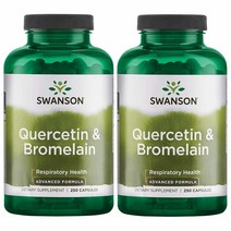 Swanson - Quercetin & Bromelain 스완슨 퀘르세틴 & 브로멜린 328mg 250정 2팩