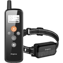 Zingtona 리모컨 포함 강아지 훈련용 짖음방지기, 1개, 블랙