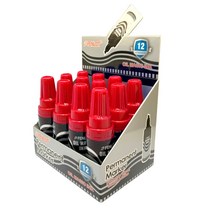 27리빙 가벼운 유성매직, 12개, 빨강