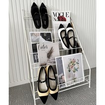 엘브윈 배색 메리제인 스틸레토 플랫슈즈 로퍼