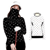 럭스골프 여성 봄 여름 골프 상의 스판 패턴 마스크걸이 이너티 이너웨어