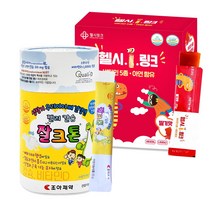 조아제약 잘크톤 젤리스틱 칼슘 요구르트맛 30포 + 헬시.I.링크 젤리스틱 딸기맛 30포, 칼슘요구르트맛+헬시I링크, 1세트