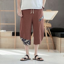 남자통바지 빅사이즈 와이드 카고봄 여름 하렘 바지 남성 스트릿웨어 조깅 커프 길이 5XL