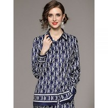 화이트 블랙 셔츠 레이스 오프숄더 블라우스 패션 글자 캐주얼 오버사이즈 레드 봄여름 컬러블록 프린트 긴 소매 쉬폰 상의 루즈한