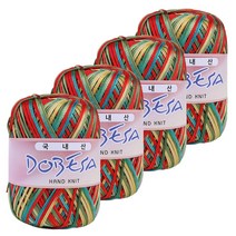 수성 도브사 뜨개실 4p, 145 레인보우, 4개
