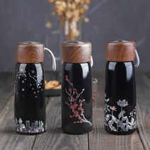 [블룸엣홈] 두리가온 공예품대전수상 자개 우드텀블러 400ml, 디자인:03.별밤, 옵션선택