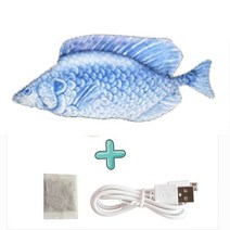 고양이 USB 충전기 장난감 고기 대화형 전기 플로피 현실적인 반려동물 씹는 린 애완동 용품 고양이강아지, JUMP Cable And Mint 8