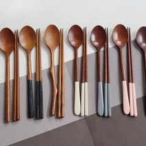 천연옻칠 참숯 수저세트