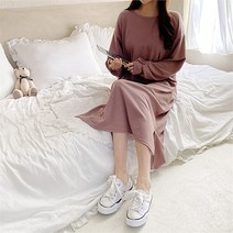 강물처럼 빅사이즈 101 살랑보트넥니트원피스 DGRC503 (6470704)