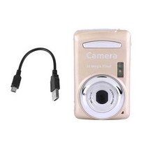 빈티지 캠코더 카메라 비디오 핸디캠 레트로 뉴트로 촬영소품 울트라 16mp 720p hd 디지털 야외 휴대용 하이킹 정확하고 안정적인 사진 4x 줌 디지털 레코더, 금
