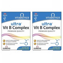 Vitabiotics Ultra Vit B Complex 비타바이오틱스 울트라 비타민B 콤플렉스 영양제 60정 2팩, 1개, 1