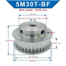 타이밍 풀리 5M 30T 보어 6/6.35/8/10/12/12. 풀리 슬롯 폭 19/20mm 7/14/15/16/17/16/21mm 폭 15/20mm 5m 타이밍 벨트|Pu, 1개, 16 mm, 14 mm