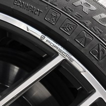 알루미늄 휠 가드 스티커 자동차 차량용 데칼 BMW 차 벤츠 아우디 포르쉐 제네시스 현대 기아 스크래치 방지, 휠스티커4p-K5