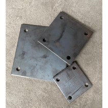 신흥금속 베이스판 4T 6T 9T 정사각 직사각 앙카판 기초철판 농막지지대 천막고정, 150x150x20파이, 1개