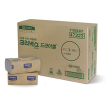 유한킴벌리 크리넥스 드라이셀 핸드타올 F250 5000매 47223, 1개