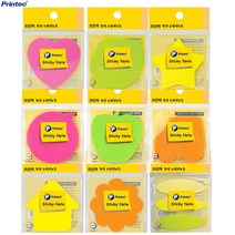 [프린텍] 모양 스티키노트 접착메모지, 09. DI020