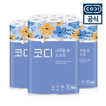코디 내추럴소프트 3겹 롤화장지 27m, 3팩, 30롤