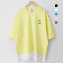 컬러 레이어드 트임반팔티 (MDVT581IM)