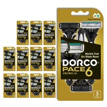 도루코 페이스6 일회용 면도기 3개입 12개, 3개