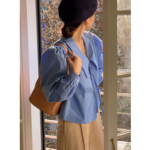 블랑쉬 빅카라 셔링블라우스