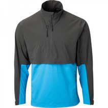 썬마운틴 남성용 스트라투스 방수 경량 골프 풀오버 100% 정품보장, 블랙/블루