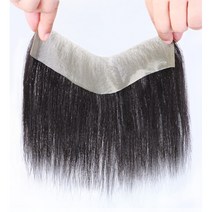 남자 M자 이마 앞머리 부분가발, 1.2*16cm, 1개