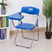 책걸상세트 학생용 책상 학생용 스터디 대학생 강의 의자 세미나 테이블 연수용 강의용, 블루 (라이팅 보드 포함)