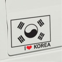 자동차 태극기 나라사랑 데칼스티커 셀프튜닝 차량스티커 20대남성 첫차선물 30대남성, 1개, 소형 레드