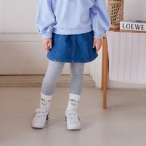 데님스커트 레깅스 유아 아동 키즈 주니어 초등 여아 봄 간절기 청치마 치랭스