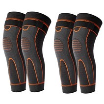 SENLU 1+1격자 쑥 스트랩 미끄럼 방지 및 보온 무릎 보호대 4개, 블랙