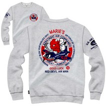 간쓰리 맨투맨 M~2XL 바머 메란지