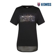 케이스위스 여성 메쉬배색 롱라운드 4219TR261 BK