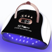 손톱 네일 젤 네일 크리스마스 네일 256W UV LED 네일 램프 젤 라이트 폴란드어 드라이어 4 타이머 전문 아, 05 C4 White_02 EU